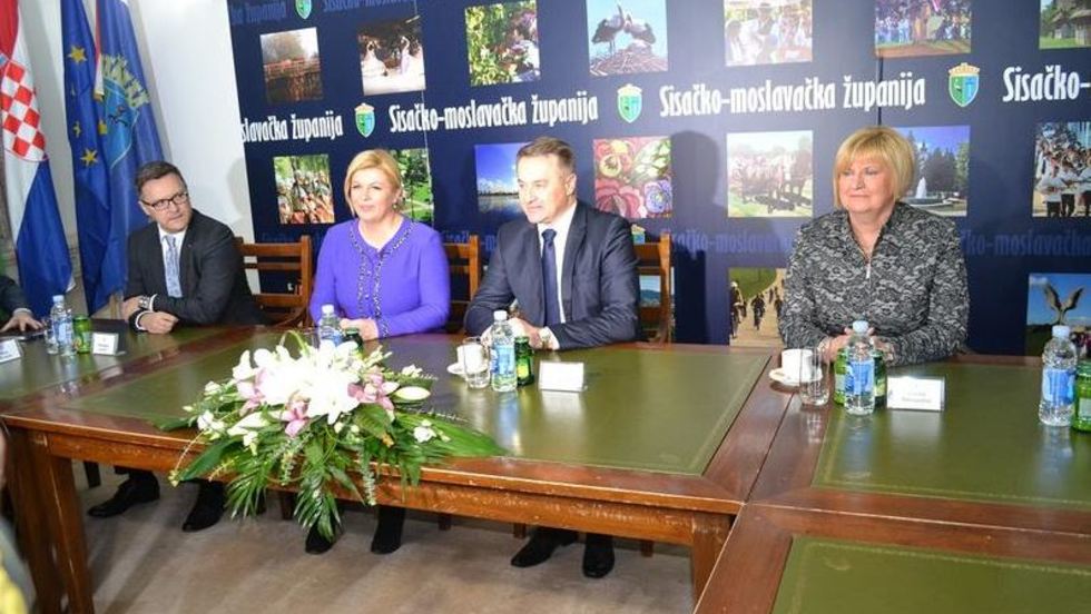 Predsjednica Kolinda Grabar-Kitarović posjetila Sisačko-moslavačku županiju