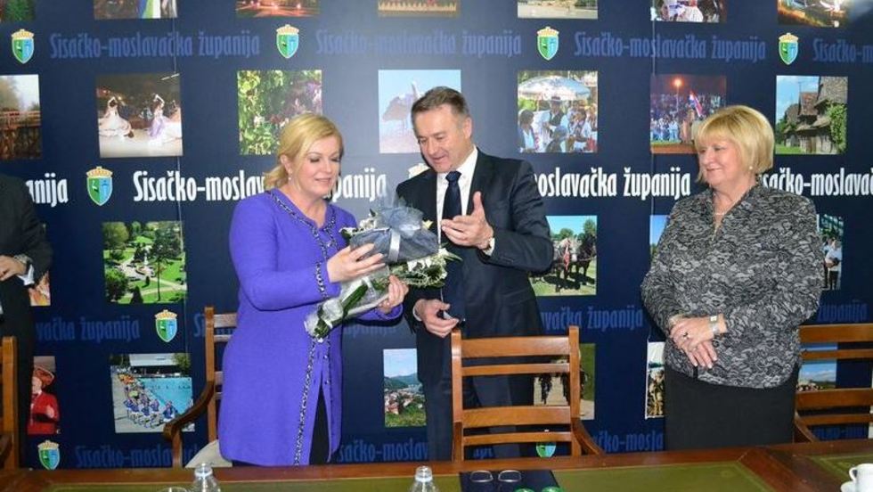 Predsjednica Kolinda Grabar-Kitarović posjetila Sisačko-moslavačku županiju