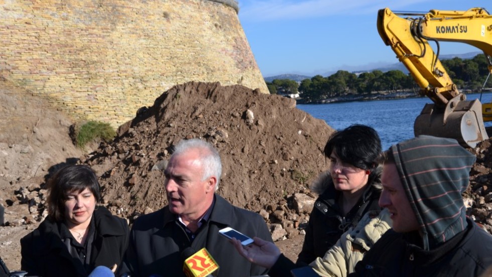 Župan Goran Pauk obišao radove na tvrđavi sv. Nikole