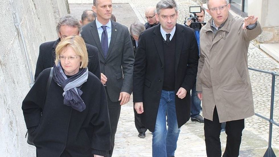 Župan Flego obišao obnovljenu sjevernu kortinu pulskog Kaštela