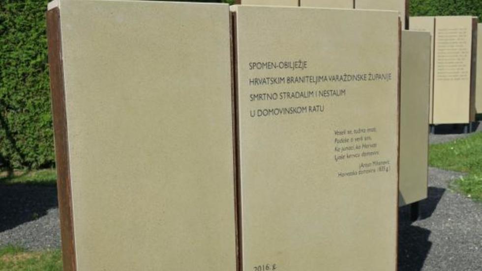 Otkriveno Spomen obilježje braniteljima Varaždinske županije