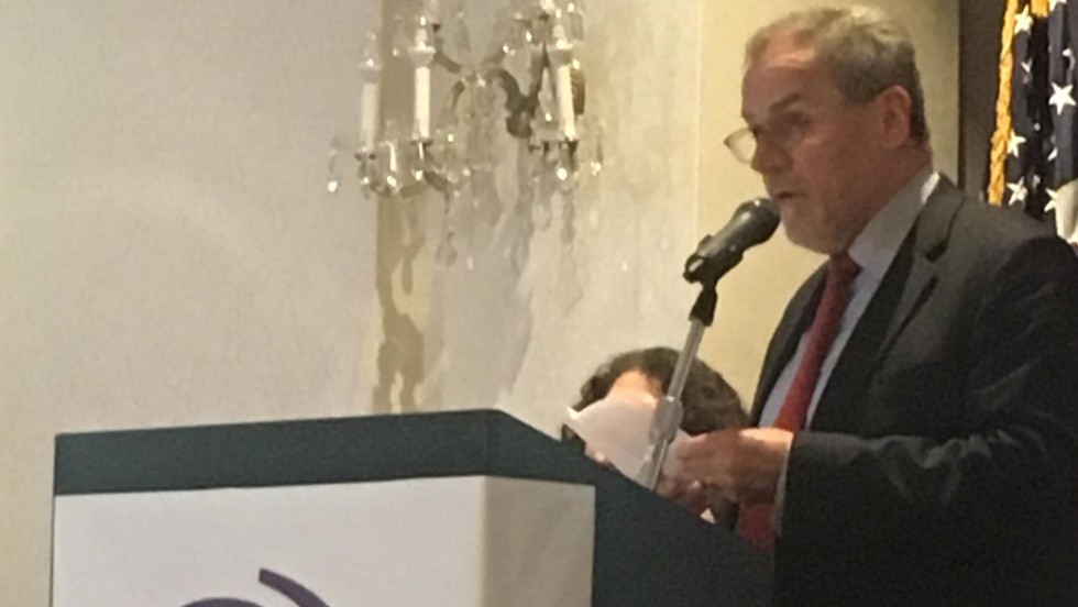 Zagrebački gradonačelnik Milan Bandić na konferenciji u New Yorku