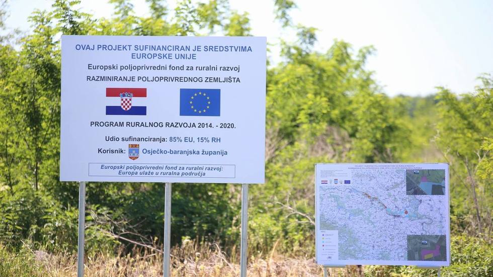 Osječko-baranjska županija: Razminiranje preostalih poljoprivrednih površina