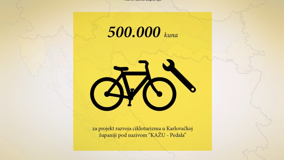 Za razvoj cikloturizma u Karlovačkoj županiji 500 tisuća kuna