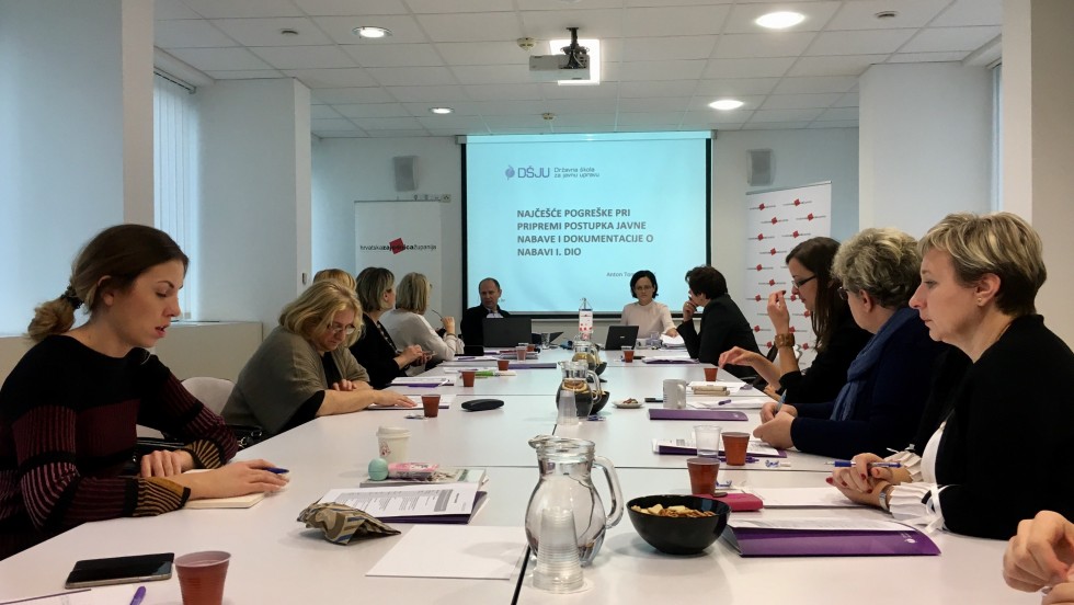 Radionica "Najčešće pogreške u postupcima javne nabave"