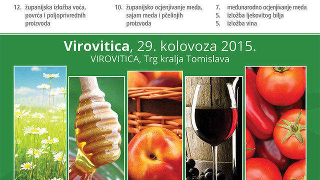 5. sajam agro proizvoda i opreme Agroexpo 2015. u Virovitičko-podravskoj županiji