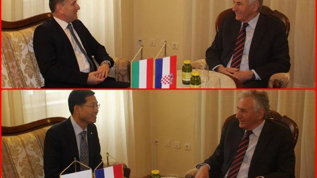 Župan Nikola Dobroslavić primio veleposlanike Mađarske i Koreje
