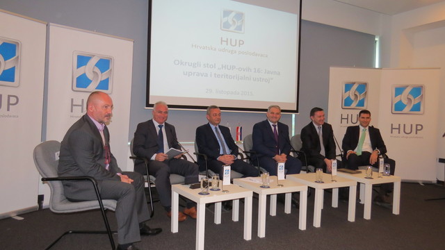 Predsjednik Hrvatske zajednice županija Goran Pauk na 3. okruglom stolu HUP-a: Javna uprava i teritorijalni ustroj