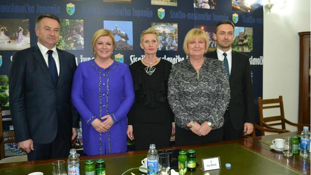 Predsjednica Kolinda Grabar-Kitarović posjetila Sisačko-moslavačku županiju