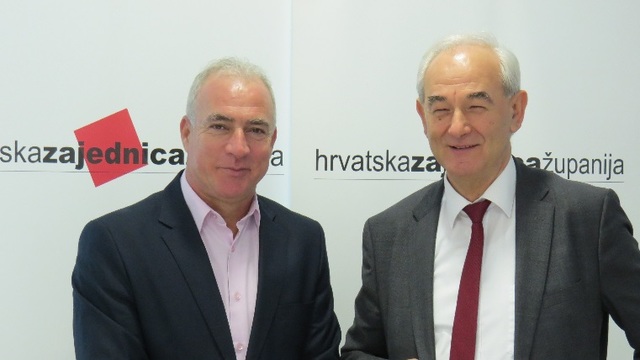 Predsjednik Goran Pauk na radnom sastanku s predstavnicima tvrtke Infodom o projektu Smart Counties