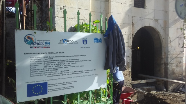 Osnivanje edukativno - interpretacijskog centra za posjetitelje - Mali Arsenal u Zadarskoj županiji