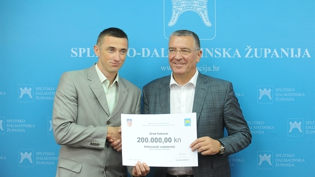 Donacija Splitsko-dalmatinske županije za vukovarski vodotoranj u iznosu od 200.000 kuna