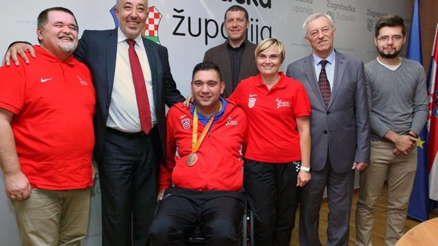 Svečani prijem brončanog paraolimpijca Velimira Šandora u Zagrebačkoj županiji