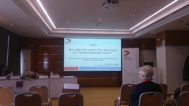 Održana tribina „Što smo ostvarili i što nas dijeli od transparentne vlasti?“ u organizaciji Povjerenice za informiranje