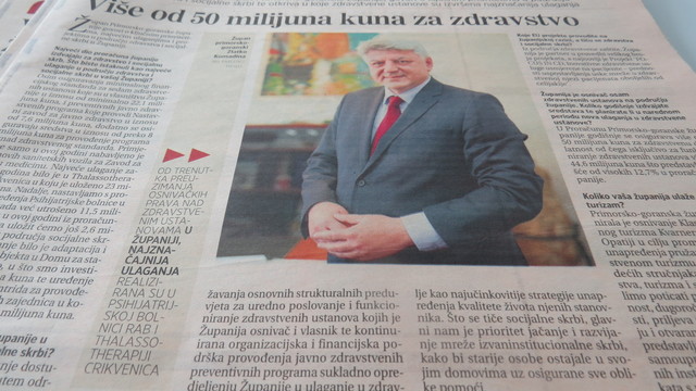 Zlatko Komadina: Više od 50 milijuna kuna za zdravstvenu djelatnost
