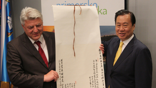 Kineska delegacija posjetila Primorsko-goransku županiju  na 15. obljetnicu potpisivanja sporazuma o prijateljstvu