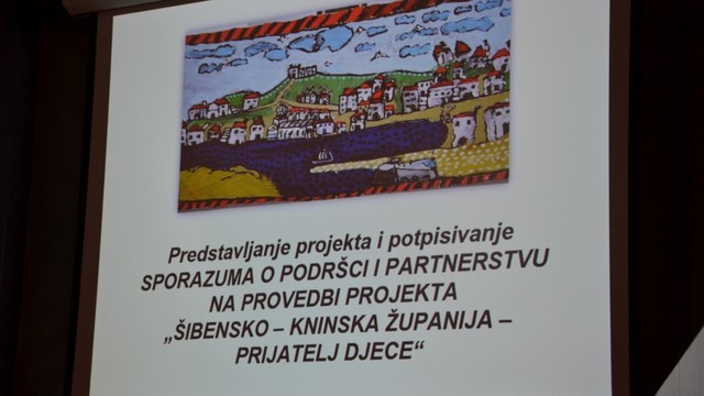 Predstavljen projekt i potpisan Sporazum o podršci i partnerstvu na provedbi projekta „ŠIBENSKO-KNINSKA ŽUPANIJA – PRIJATELJ DJECE“